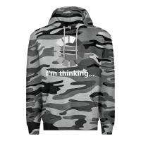 Slate Camo funny programmer i'm thinking t shirt Premium Hoodie - linhVisuals