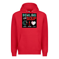 Red #bowling for soup lunch drunk love tour 2022 Premium Hoodie - linhVisuals