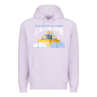 Lilac funny snow plow driver shirt   gift for snowplow drivers t shirt Premium Hoodie - linhVisuals