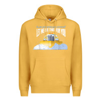 Mustard funny snow plow driver shirt   gift for snowplow drivers t shirt Premium Hoodie - linhVisuals