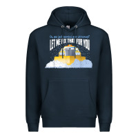 Navy funny snow plow driver shirt   gift for snowplow drivers t shirt Premium Hoodie - linhVisuals