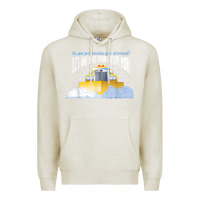 Oatmeal Heather funny snow plow driver shirt   gift for snowplow drivers t shirt Premium Hoodie - linhVisuals