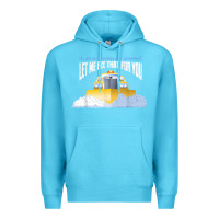 Ocean Blue funny snow plow driver shirt   gift for snowplow drivers t shirt Premium Hoodie - linhVisuals
