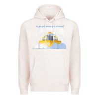 Pale Pink funny snow plow driver shirt   gift for snowplow drivers t shirt Premium Hoodie - linhVisuals
