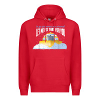 Red funny snow plow driver shirt   gift for snowplow drivers t shirt Premium Hoodie - linhVisuals