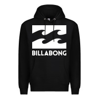 Black BILLABONG WAVE Premium Hoodie - linhVisuals
