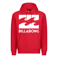 Red BILLABONG WAVE Premium Hoodie - linhVisuals