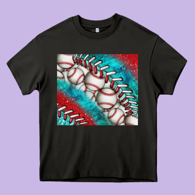 Baseball And Gemstone Tumbler Heavy Core Tee Designed By Bundleandbundleshop
