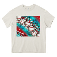 Cream baseball and gemstone tumbler Heavy Core Tee - BundleAndBundleShop