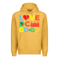 Mustard #love dc go go Premium Hoodie - linhVisuals