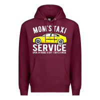 Burgundy moms taxi service Premium Hoodie - linhVisuals