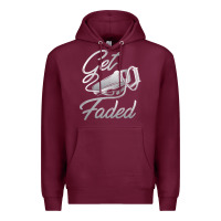 Burgundy get faded barber barbershop hairdresser pullover hoodie Premium Hoodie - linhVisuals