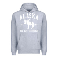 Heather Grey alaska Premium Hoodie - linhVisuals