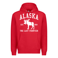 Red alaska Premium Hoodie - linhVisuals