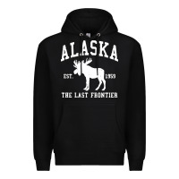 Black alaska Premium Hoodie - linhVisuals