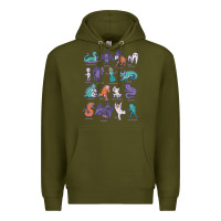 Army Green cryptid creatures   mythology Premium Hoodie - linhVisuals