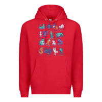 Red cryptid creatures   mythology Premium Hoodie - linhVisuals