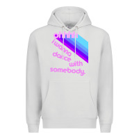 Dove Grey ohhhhh i wanna dance with somebody Premium Hoodie - linhVisuals