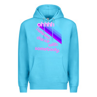 Ocean Blue ohhhhh i wanna dance with somebody Premium Hoodie - linhVisuals