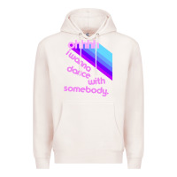Pale Pink ohhhhh i wanna dance with somebody Premium Hoodie - linhVisuals