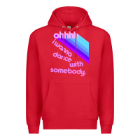 Red ohhhhh i wanna dance with somebody Premium Hoodie - linhVisuals