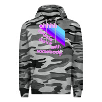 Slate Camo ohhhhh i wanna dance with somebody Premium Hoodie - linhVisuals