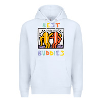 White best buddies has landed Premium Hoodie - linhVisuals