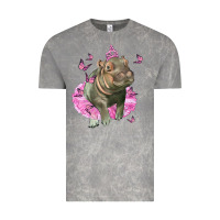 Cloud Rock Baby Hippo With Tutu Vintage Tee - LillyAllenDesigns