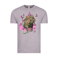 Vintage Zinc Baby Hippo With Tutu Vintage Tee - LillyAllenDesigns