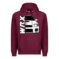 Burgundy W R X cars Premium Hoodie - linhVisuals