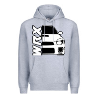 Heather Grey W R X cars Premium Hoodie - linhVisuals