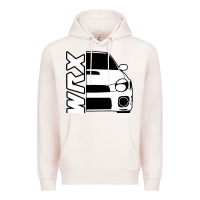 Pale Pink W R X cars Premium Hoodie - linhVisuals