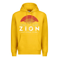 Lemon retro zion national park us vintage utah adventure hiking Premium Hoodie - linhVisuals