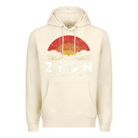 Sandshell retro zion national park us vintage utah adventure hiking Premium Hoodie - linhVisuals