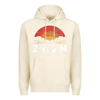 Tofu retro zion national park us vintage utah adventure hiking Premium Hoodie - linhVisuals