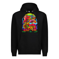 Black psychedelic t  shirt psychedelic dream t  shirt Premium Hoodie - linhVisuals