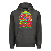 Charcoal Heather psychedelic t  shirt psychedelic dream t  shirt Premium Hoodie - linhVisuals