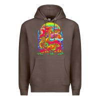 Coffee psychedelic t  shirt psychedelic dream t  shirt Premium Hoodie - linhVisuals