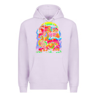 Lilac psychedelic t  shirt psychedelic dream t  shirt Premium Hoodie - linhVisuals