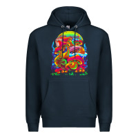 Navy psychedelic t  shirt psychedelic dream t  shirt Premium Hoodie - linhVisuals