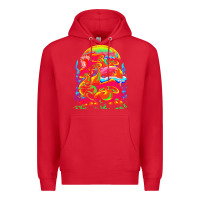 Red psychedelic t  shirt psychedelic dream t  shirt Premium Hoodie - linhVisuals