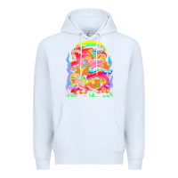 White psychedelic t  shirt psychedelic dream t  shirt Premium Hoodie - linhVisuals