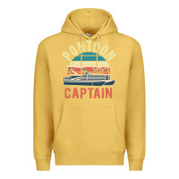 Antique Gold pontoon captain vintage boating party funny gift for pontooning lover Premium Hoodie - linhVisuals