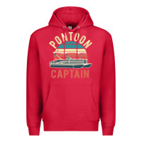 Cardinal pontoon captain vintage boating party funny gift for pontooning lover Premium Hoodie - linhVisuals
