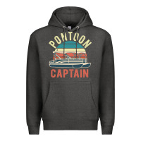 Charcoal Heather pontoon captain vintage boating party funny gift for pontooning lover Premium Hoodie - linhVisuals
