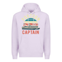 Lilac pontoon captain vintage boating party funny gift for pontooning lover Premium Hoodie - linhVisuals
