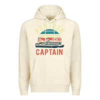 Sandshell pontoon captain vintage boating party funny gift for pontooning lover Premium Hoodie - linhVisuals