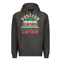 Smoke pontoon captain vintage boating party funny gift for pontooning lover Premium Hoodie - linhVisuals
