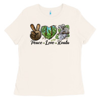 Bone peace love koala Ladies Tee - LillyAllenDesigns
