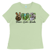 Matcha peace love koala Ladies Tee - LillyAllenDesigns